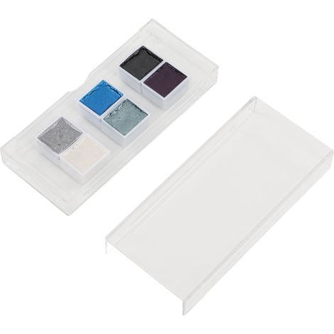 Watercolor Paint Set High Concentration 6 Pearlescent Color Portable Safe Water Coloring Paint Kit for Card Making (1/5)