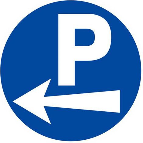 Panneau rigide PARKING FLECHE A GAUCHE D.300mm TALIAPLAST - 622522