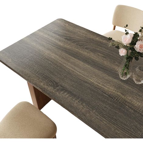 Pellicola Carta Parati Mobili Piani Lavoro Legno Scuro 40x300 cm (1/5)