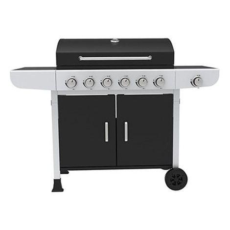 Barbecue vans go-6 15.1 kW 6 Brenner Stahl
