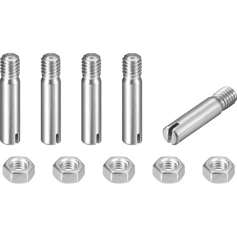 5Pcs Goujon Cylindrique Fendu M3 x 14mm 304 Acier Inoxydable (1/5)