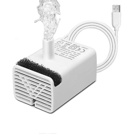Katzenbrunnenpumpe, JY-830 Ersatzpumpe für Edelstahl-Haustierbrunnen, einstellbare USB-Pumpe (1/5)