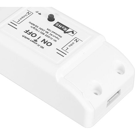 smarte Mini-WLAN-Schalter, Sprachsteuerung, Timerfunktion, drahtlose Fernbedienung, Wechselstrom 90–250 V, 10 A