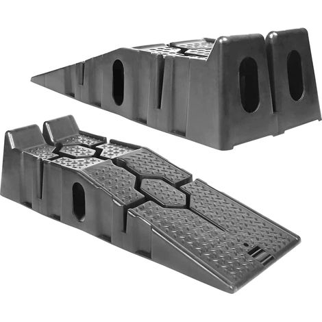 Par de Rampas de plastico para levantar coche, capacidad 2.5 toneladas (2500kg) (1/3)