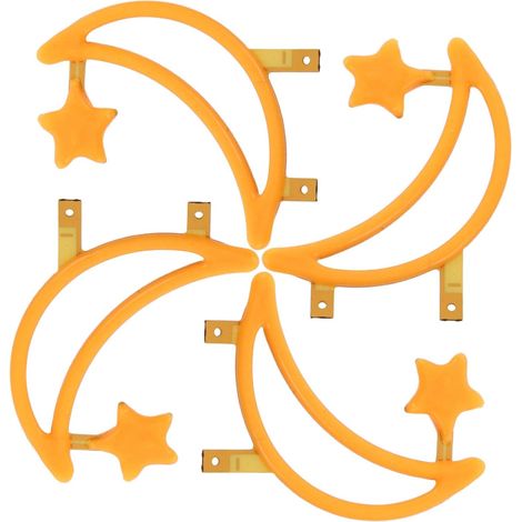 Ampoules LED à Filament de Lune et Étoile, Ampoules Décoratives en Silicone et Métal 4 Pièces 2200k, Lumière D'ambiance Sûre pour Décoration de Fête et Chambre D'garçon et (1/5)