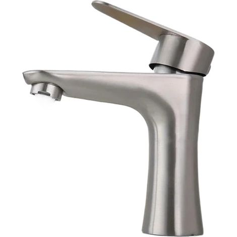 Robinet pour vasque - G1/2 - inox 304 - eau chaude/froide (1/5)