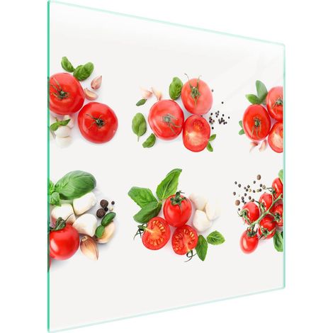 Piastra protettiva in vetro per piano cottura 50x52 Verdure (1/5)