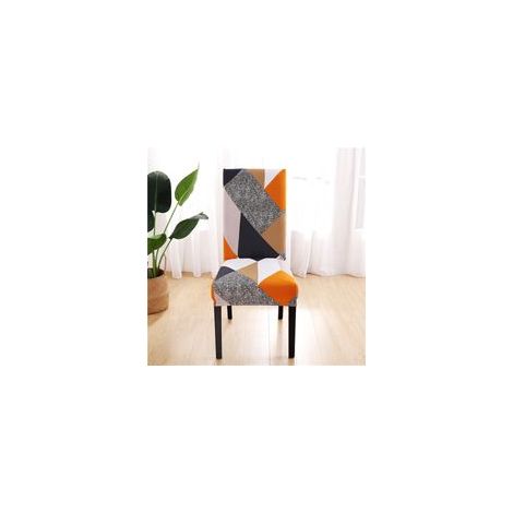 Housse de Chaise, 6 Pieces Extensible Amovible Lavable Moderne Couverture de Chaise pour Salle à Manger Slipcover-Décoration Bouquet de Mariage, Hôtel, Restaurant (1/4)