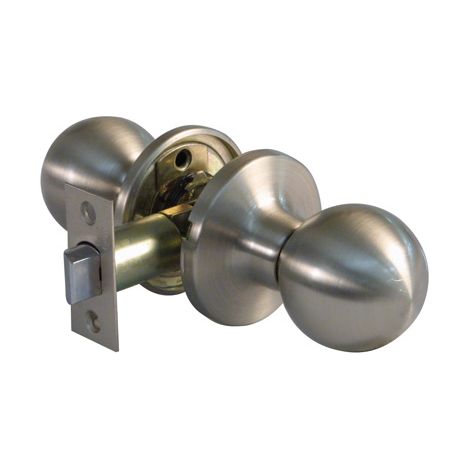 Runder Trittknopf aus mattem Chrom, Mod. 611 11129 Freund (1/2)