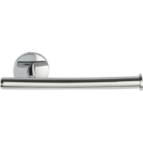 Cuba Shine Toilettenpapierhalter aus Chrom, 5 x 18,5 cm, Wandmontage, kein Bohren erforderlich, Ersatzrollenhalter, Badezimmeraccessoire, Design-WC-Accessoire, Chrom-Finish
