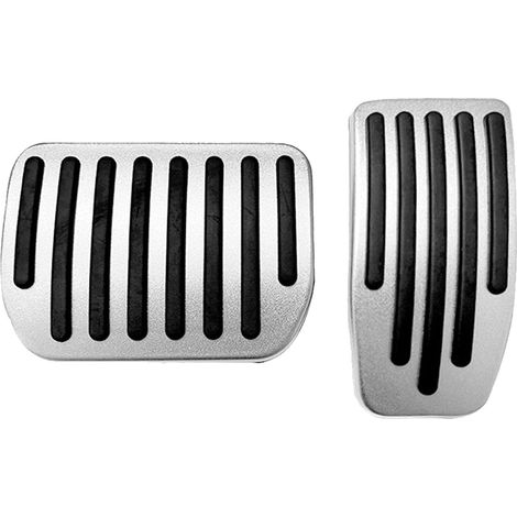 Copripedale antiscivolo per modello 3 e modello Y, pedali Tesla Performance, copripedale antiscivolo per acceleratore e freno, compatibile con Tesla modello 3/Y, argento