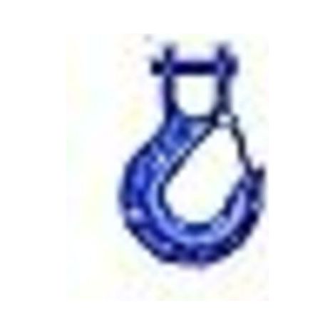 Crochet de chape en acier inoxydable de 5/16 po, crochet de treuil robuste pour grue de gréement, crochet pivotant pour l'haltérophilie et la construction de navires (bleu) (1/5)