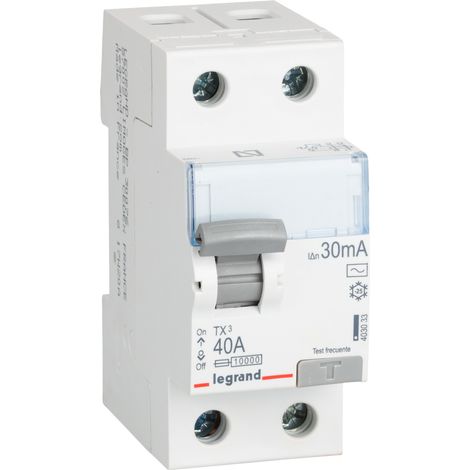 Differenziale TX3 2/40/30AC Bipolare 230V 30mA Colore Bianco