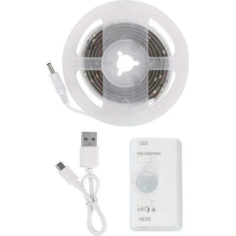 Tira LED con Sensor de Movimiento 30LED/m 1m IP20 Batería Recargable 1 m (1/4)
