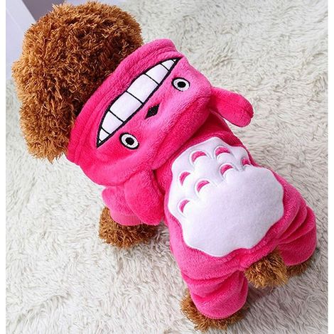 chiot chien vetements de compagnie sweat chemise chaude manteau d'automne manteau d'automne chien habillement de mode jumpsuit. rose. XXL