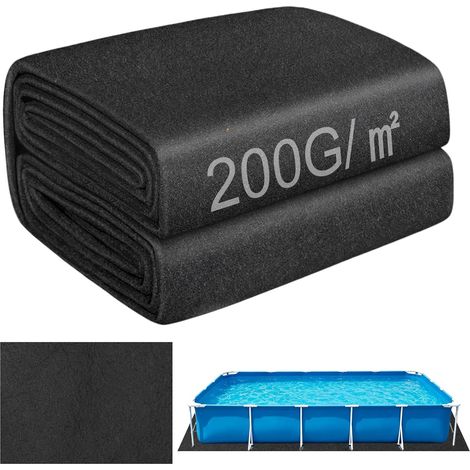 Tapis de Sol Piscine 400 cm x 300 cm Tapis sous Piscines Hors Sol Carré 200g/M ², Antidérapant, Pliable Tapis de Protection pour Piscine Gonflable (1/5)