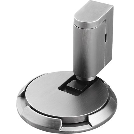 Mechanical Floor Door Stopper, Magnetic Door Stopper, Punch-Free Mechanical Silent Floor Door Stop, Magnetic Door Holder, Magnetic Door Stoppers for Bottom of Door (Grey) (1/5)