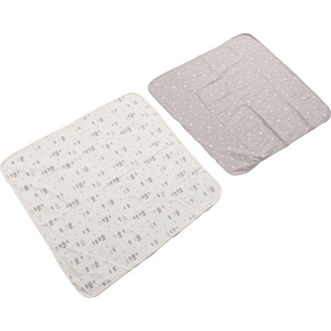 Lot de 2 couvertures bébé en coton, douces, confortables, respirantes et polyvalentes, idéales pour les nouveau-nés et les familles, avec un imprimé mouton. (1/5)