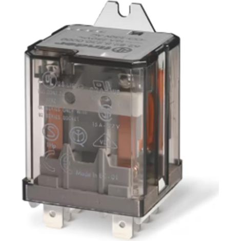 Finder relè di potenza 2 contatti 16a faston 230vac  628282300009 utilizzo industriale