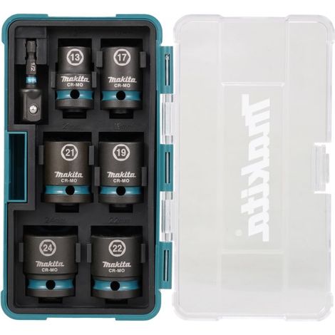 MAKITA E-16592 (7pc) 1/2" Impact socket set