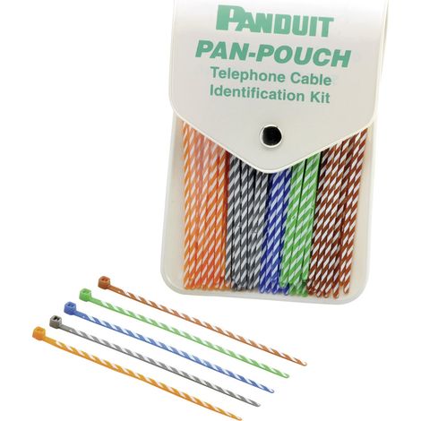 Panduit PP5X50F PP5X50F Kabelbinder 102 mm 2.50 mm Blau, Orange, Grün, Braun, Grau mit farblicher Ke