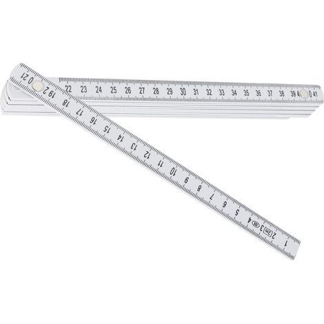 Righello pieghevole da 2 m con scala angolare, numeri facili da leggere, chiusura a scatto precisa, robusto righello in legno, ideale per progetti fai da te, strumento di misurazione versatile (1/5)