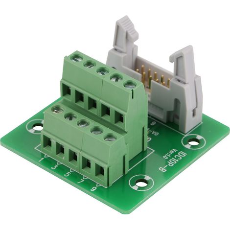 IDC10P Adapter-Anschlussblock mit hornförmigem Stecker und Halterung (1/5)