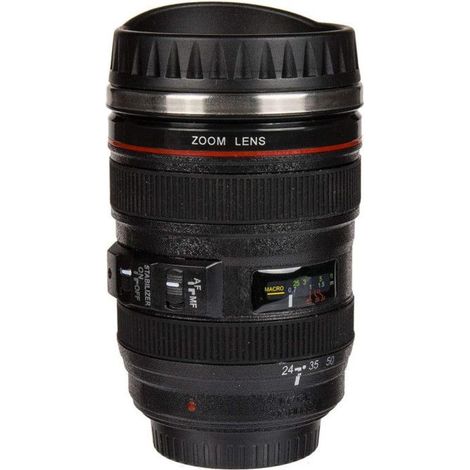 Thermos - OUT OF THE BLUE - Objectif de Camera - Inox - 350 mL - Noir (1/4)