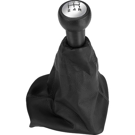Funda protectora y pomo de palanca de cambios de cuero de 5 velocidades para Peugeot 207/307/406 - Funda antipolvo y kit de repuesto (1/5)