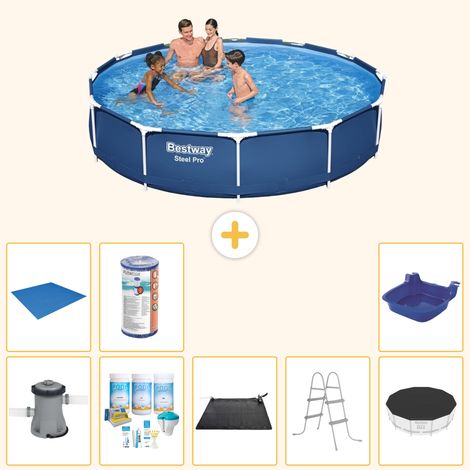 Bestway Bestway Steel Pro Ronde - 366x76 cm - 9-pièces  S21598 (1/3)