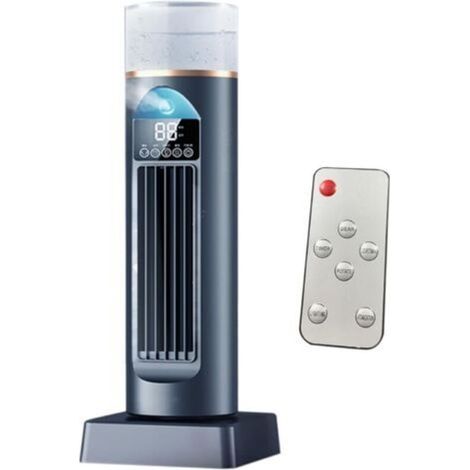 Ventilateur de climatisation - Ventilateur tour rafraîchissant pour chambre Refroidisseur oscillant silencieux sans pales à 6 vitesses avec télécommande pour chambre, salon, bureau, camping-car (1/5)