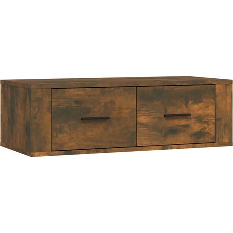 Maison Exclusive - TV-Wandschrank Räuchereiche 80x36x25 cm Holzwe (1/5)