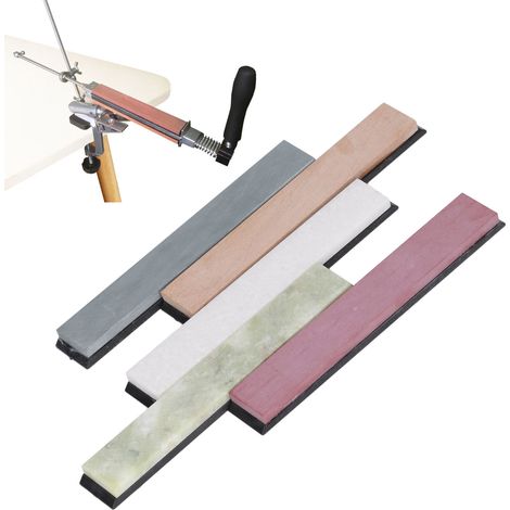 5-teiliges Schleifset mit festem Winkel und Schleifsteinen der Körnungen 1000/3000/5000/8000/10000, professionelles Set mit den Maßen 150 x 23 x 6 mm (1/5)