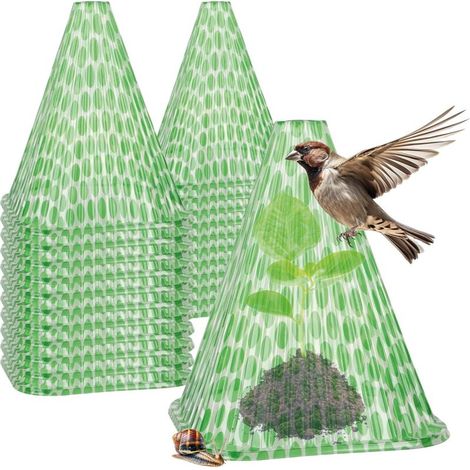 24 Pièces Chapeau de Soleil pour Plantes - Capuchon de Protection des Plantes - env 22 cm de Hauteur (1/5)