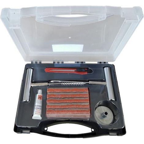 Kit de reparation pneus tubeless, pour crevaison auto/moto/vtt (1/2)