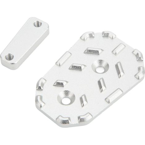 Levier de Frein et Repose-Pied Élargisseur Rallonge Pad Aluminium CNC Accessoire Moto Remplacement pour CB500X 2017-2020 Argent (1/5)