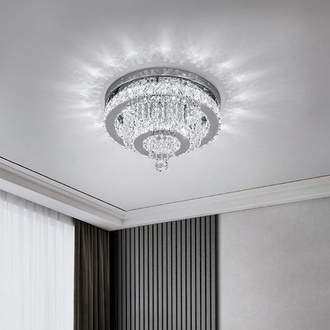 Elegant Crystal Round Ceiling Light (1/5)