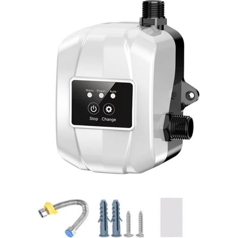 Pompe de Surpression D'Eau de Domestique 150P, Sûre et Silencieuse, pour Arroseur, Douche de Cuisine, Jardin, Toilettes Suspendues, Sans Perforation - Fiche B de L'UE (1/5)
