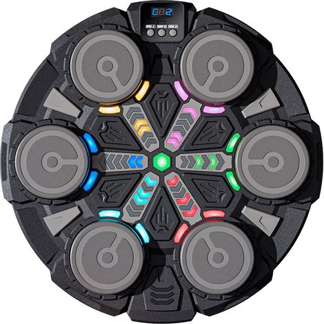 Machine de boxe musicale intelligente pour le fitness et l'entraînement à domicile, cible murale de boxe pour salle de sport et maison.