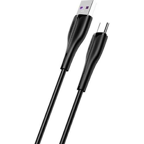 USB-C-Kabel 5A USAMS 1m Schnellladekabel Schwarz