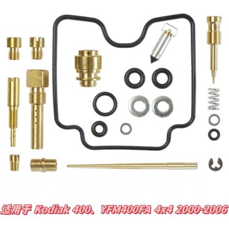 Kit de réparation de carburateur compatible avec Kodiak 400, YFM400FA 4x4 2000-2006