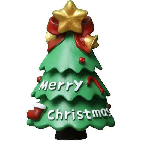 Décorations magnétiques de réfrigérateur de Noël, autocollant magnétique de dessin animé pour réfrigérateur-5.6X3.5X2.6CM-Green