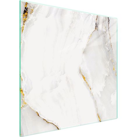 GLASSCHUTZPLATTE FÜR HERD 50x52 MARMOR (1/5)