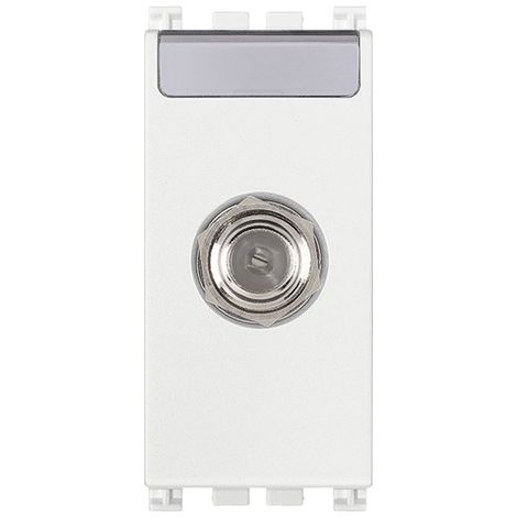 Presa coassiale tipo F femmina satellitare compatibile vimar arkè bianco  19318.B