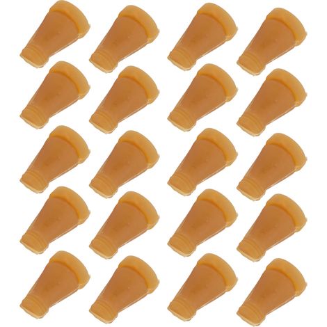 20 doigts en caoutchouc pour plumeuse de poulet, tiges d'extraction de plumes résistantes à haute température, accessoires de machine à plumer les poulets, modèle court 4 cm (1/5)