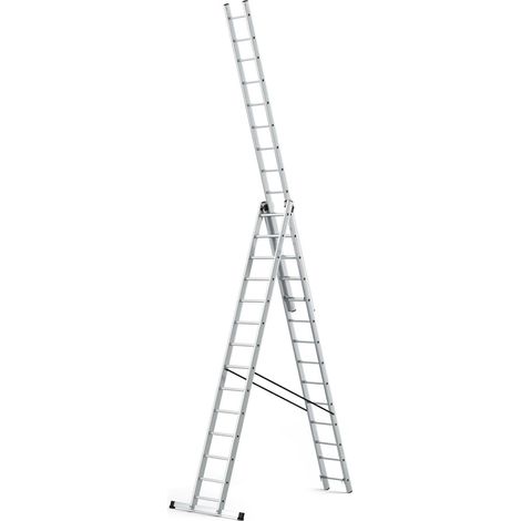 Escalera Aluminio Industrial 14+14+14   3x4 mt. (1/4)