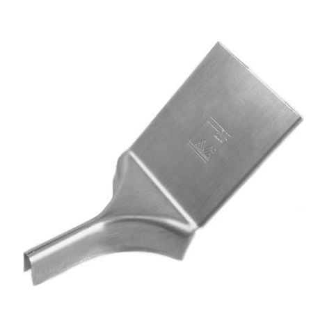 Coulisseau de tête joint debout zinc naturel - 0.60 x 0.65 x 100 mm - 220000039
