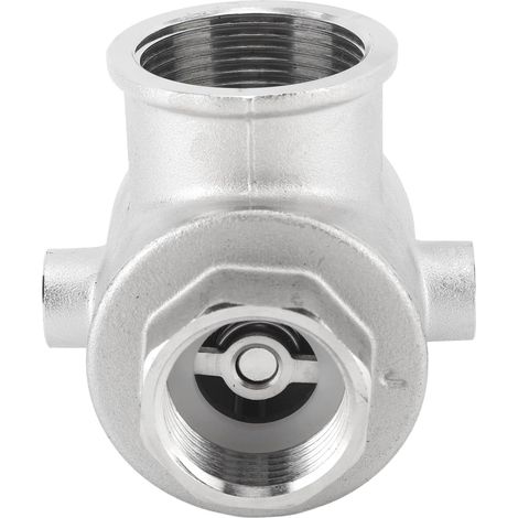Clapet Anti-retour à 5 Voies, Clapet Anti-retour à Ressort en Alliage d'aluminium DN32 PN16MPa, Dispositif -refoulement à Filetage Femelle Mâle pour Contrôle Hydraulique, Raccords de