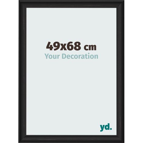 yd. - Cadre photo 49x68 - Noir Grain de Bois - MDF - Lazio (1/5)