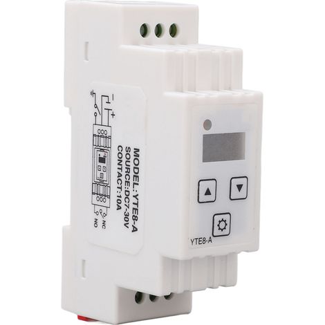 Hochpräzises, einfunktionales Zeitverzögerungsrelais, 35-mm-Schienenmontage, 7–30 V DC (1/5)